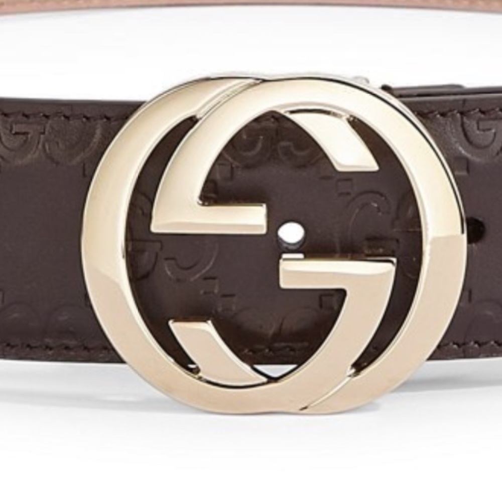 Authentic Gucci brown interlocking belt sz 100 40